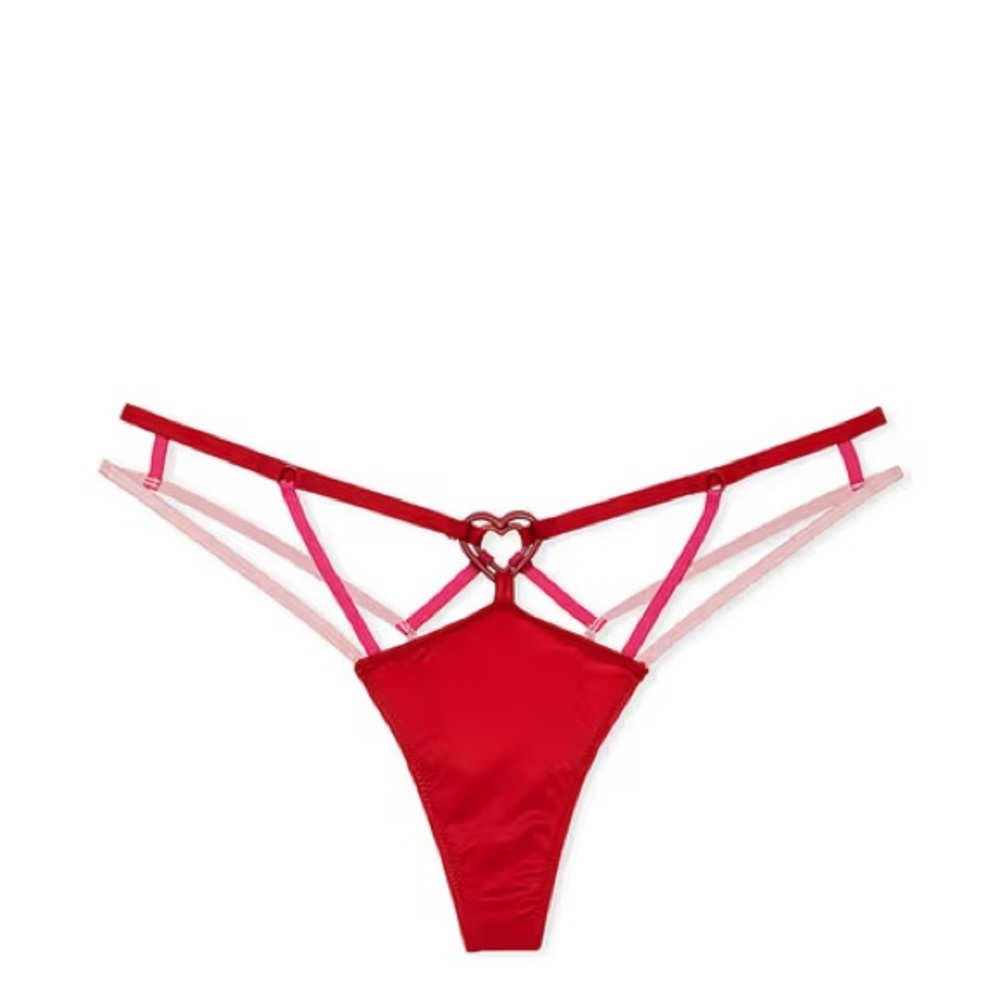 Victoria's Secret Red and Pink Thong